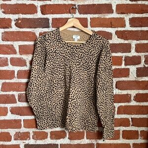 J.Crew Teddie Sweater in Spotted Print – Size M